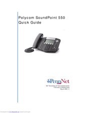 PennNet Polycom SoundPoint 550 Quick Manual