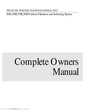 Pelican Water Technologies PSE2000 Owner's Manual