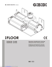 GBD FLOOR 830 Instructions For Installation Manual