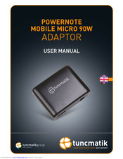 Tuncmatik POWERNOTE MOBILE MICRO 90W User Manual