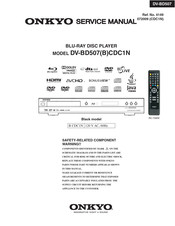 Onkyo DV-BD507BCDC1N Service Manual