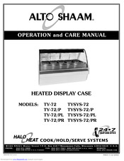 Alto-Shaam TYSYS-72/PR Operation And Care Manual