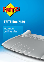 Fritz! 7330 Installation And Operation Manual