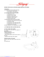 Stringway ms200 Instruction Manual