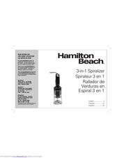 Hamilton Beach 59998 User Manual