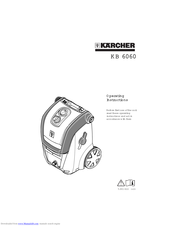 Kärcher KB 6060 Operating Instructions Manual