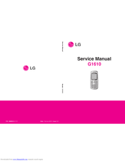 LG G1610 Service Manual