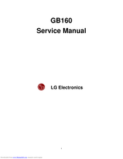 LG GB160 Service Manual