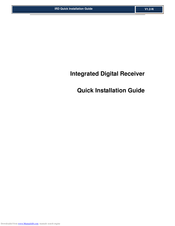 Sencore UMH160R Quick Installation Manual