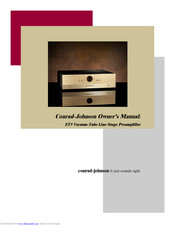 Conrad-Johnson ET5 Owner's Manual