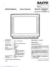 Sanyo C29ZK80TX Service Manual