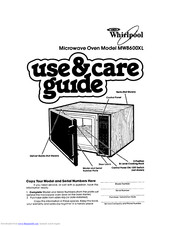 Whirlpool MW8600XL Use & Care Manual