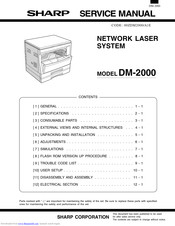 Sharp DM-2000 Service Manual