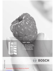 Bosch KSR Series Operating Instructions Manual