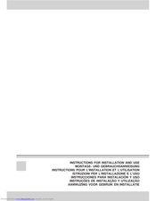 JORDAIR K505 Instructions For Installation And Use Manual