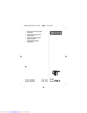 Robust RB-RH 920 E Original Operating Instructions