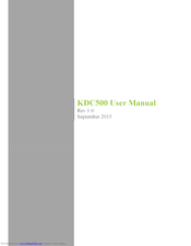 KDC KDC500 User Manual