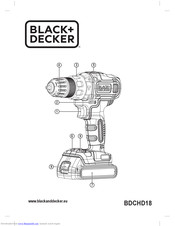 Black & Decker BDCHD18 Instructions Manual