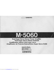 Onkyo M-5060 Instruction Manual