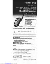 Panasonic PalmLink KX-TR320B Operating Instructions Manual