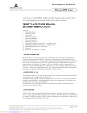 Prolyte MPT Tower Manual