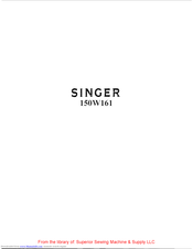 Singer 150W161 Instructions For Using And Adjusting