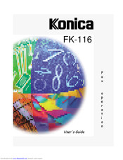 Konica Minolta FK-116 User Manual