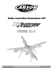 Carson X4 360 FPV WIF Instruction Manual