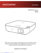 Magnasonic PP72 User Manual