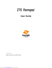 Zte TEMPO User Manual