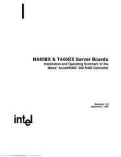 Intel T440BX Installation And Operating Manual