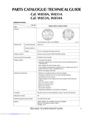 Seiko W850A Technical Manual