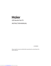 Haier LE32M600S Instruction Manual