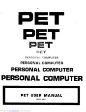 Commodore PET 2001-8 User Manual