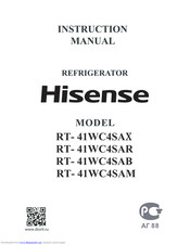 Hisense RT-41WC4SAB Instruction Manual