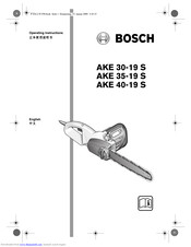Bosch AKE 30-19 S Operating Instructions Manual