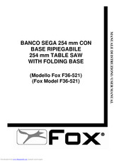 Fox F36-521 User Manual