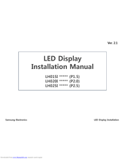 Samsung LH020I SERIES Installation Manual