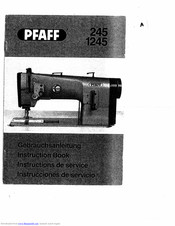 Pfaff 245 Instruction Book