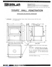Kemlan COUPE Wall Penetration Installation And Operating Instructions Manual