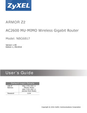 ZyXEL Communications NBG6817 User Manual