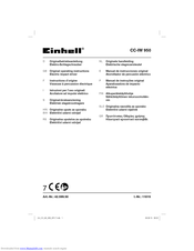 EINHELL CC-IW 950 Operating Instructions Manual