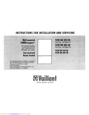 Vaillant VCW GB 282 EB Instructions For Installation And Servicing