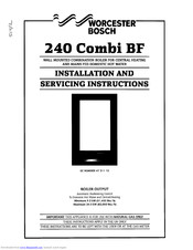 Worcester 240 Combi BF Installation And Servicing Instrucnion