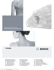Bosch PFB2030 Operating Instructions Manual