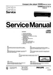 Philips CD-502/37B Service Manual