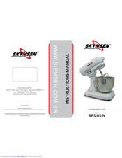 Skymsen BPS-05-N Instruction Manual
