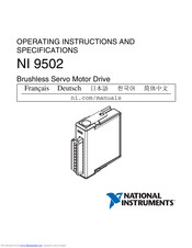 National Instruments NI 9502 Operating Instructions And Specifications