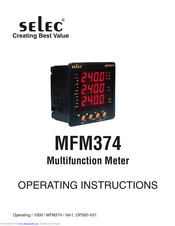 Selec MFM374 Operating Instructions Manual