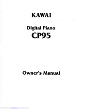 Kawai CP95 Owner's Manual